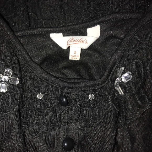 Candie’s Black Lace Tank - Picture 8 of 8